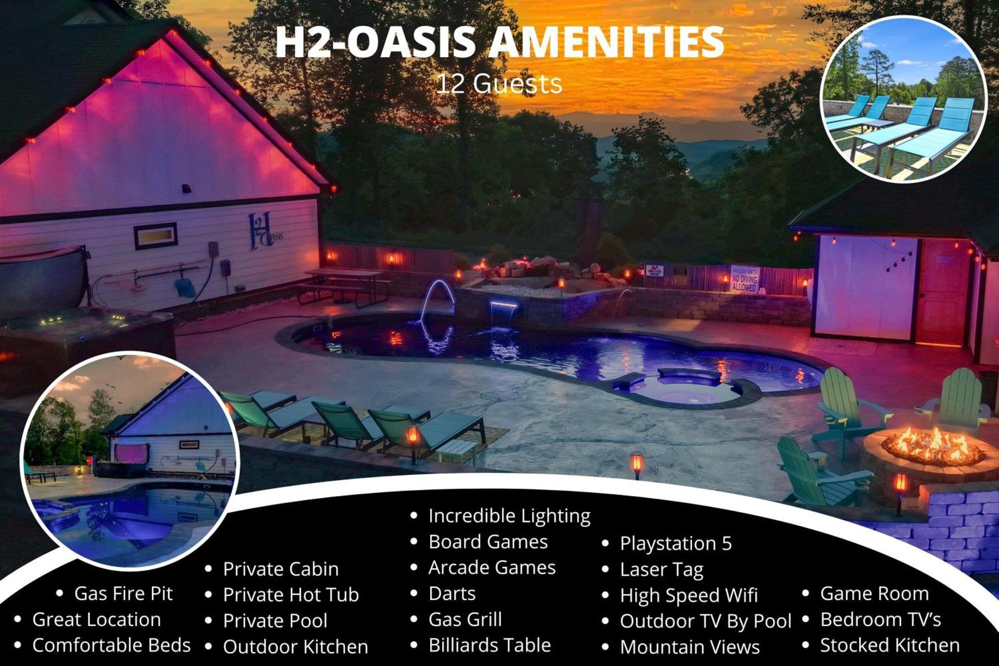 H2Oasis Incredible Pool Retreat With Mountains Views! Villa Sevierville Bagian luar foto